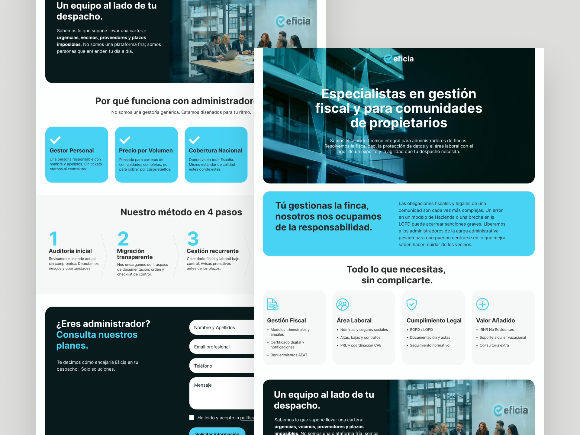 Eficia - Desarrollo web con Astro y Tailwind CSS