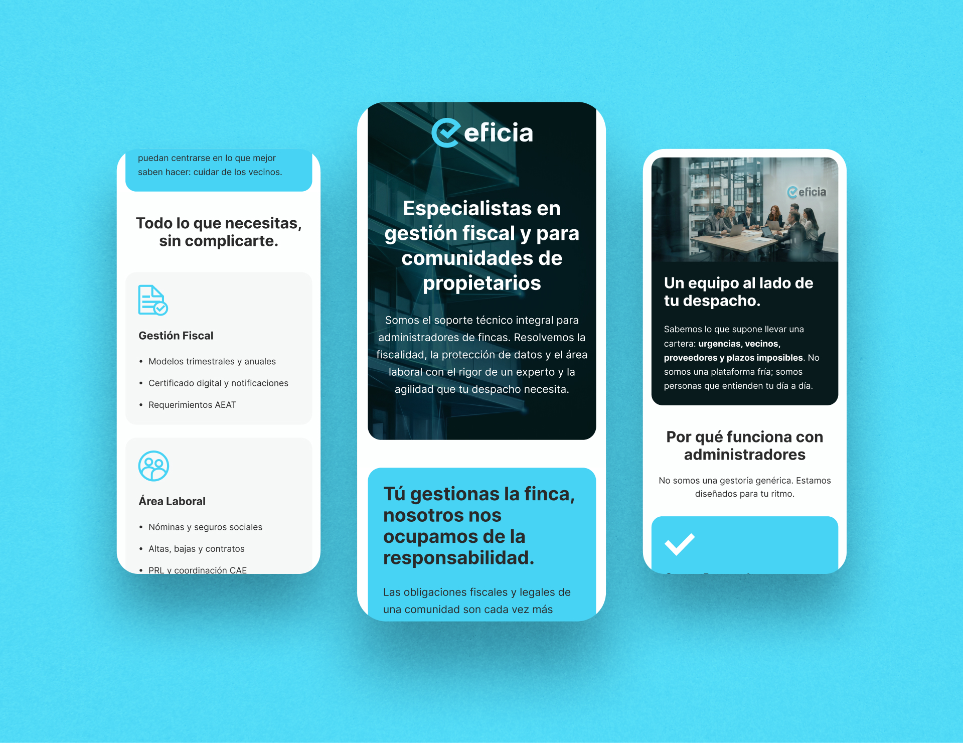 Eficia - Desarrollo web con Astro y Tailwind CSS