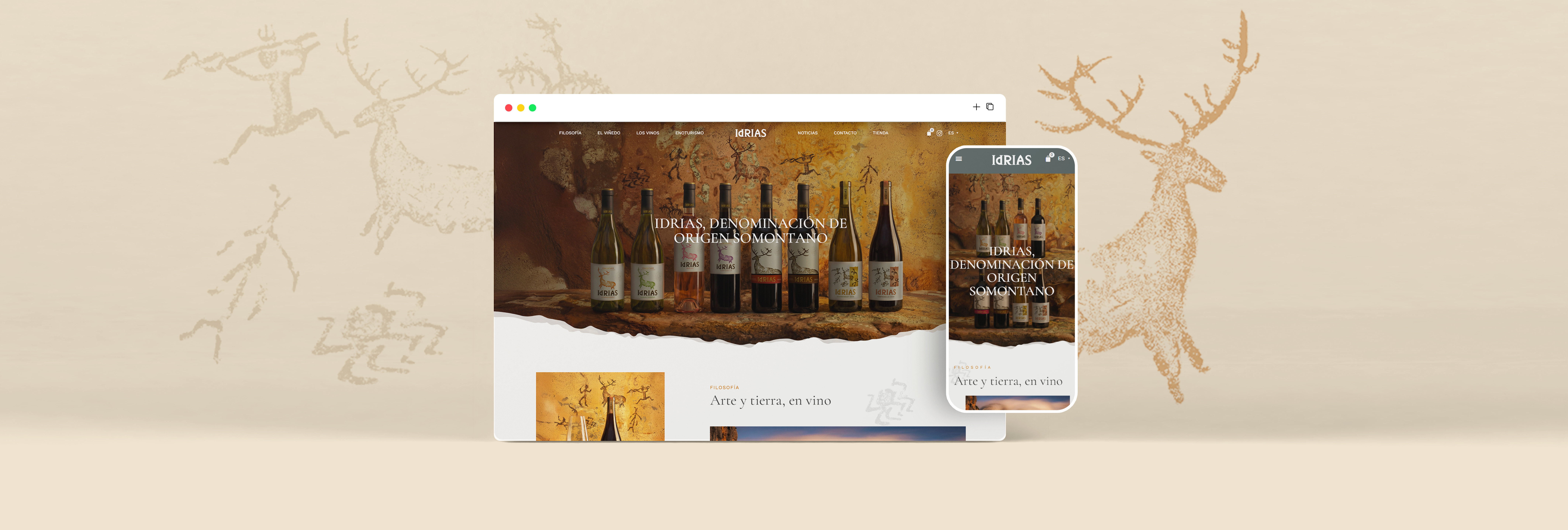 IDRIAS - Disseny web i ecommerce per a celler D.O. Somontano