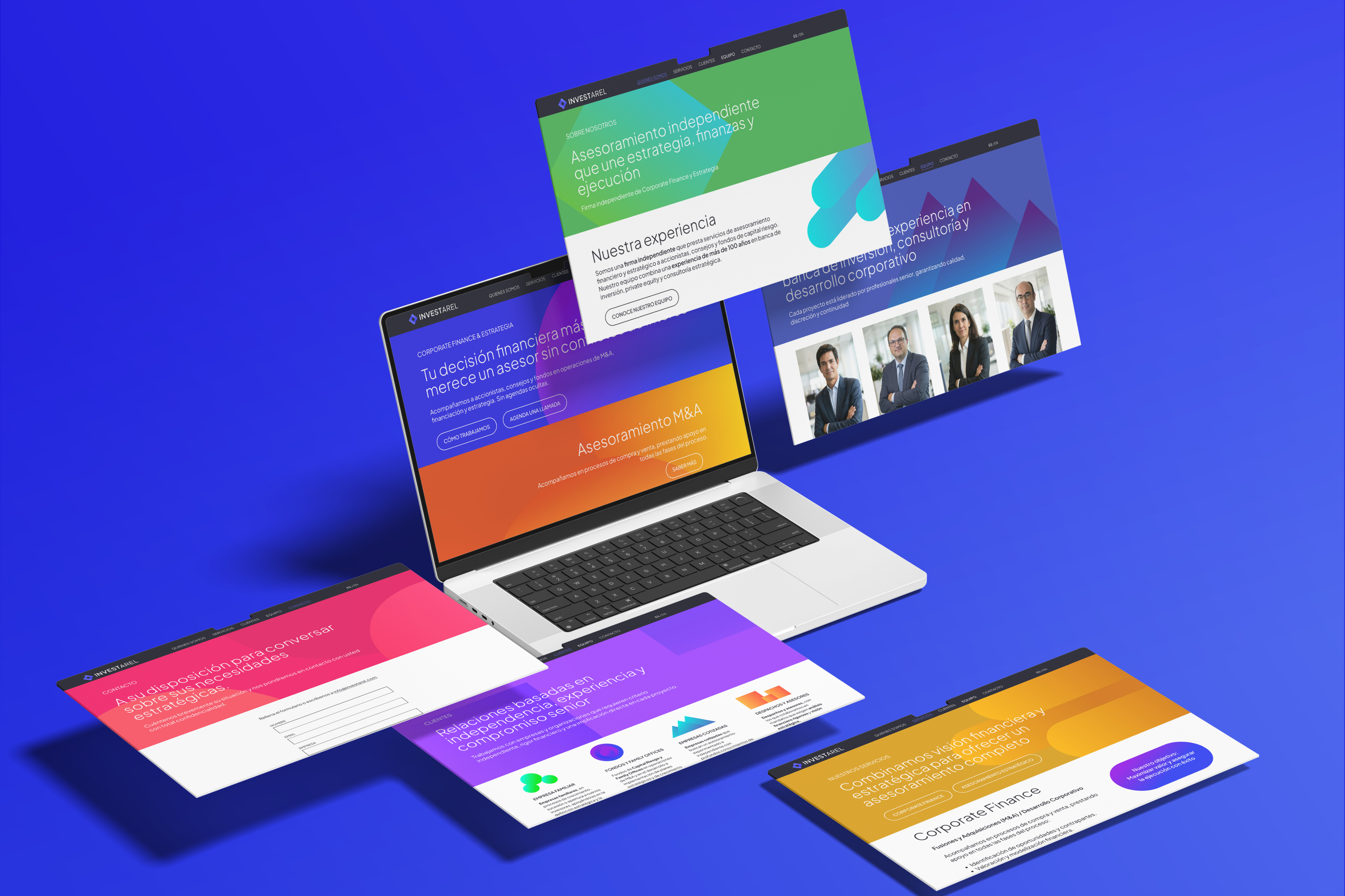 Investarel - Logotipo y símbolo corporativo