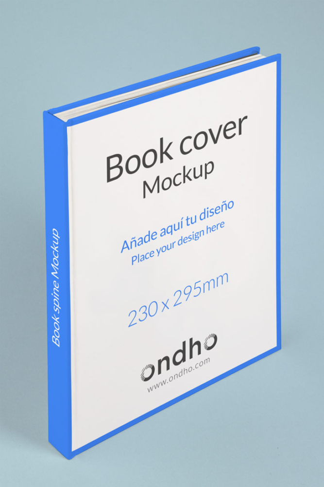 Mockup portada de libro e interior