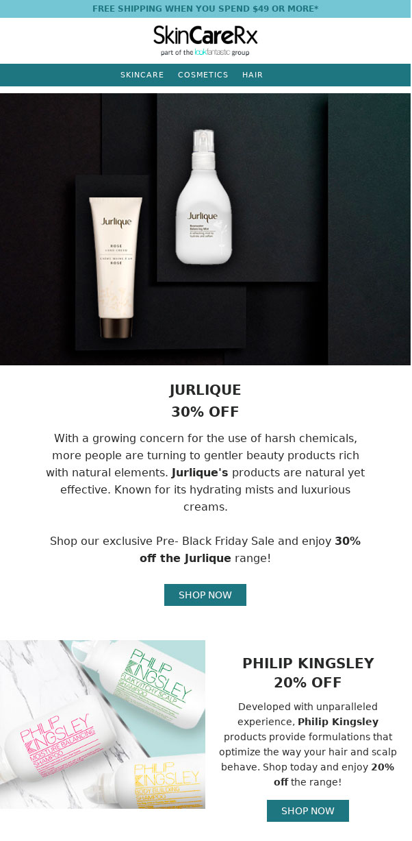 Skincare Rx Email Black Friday