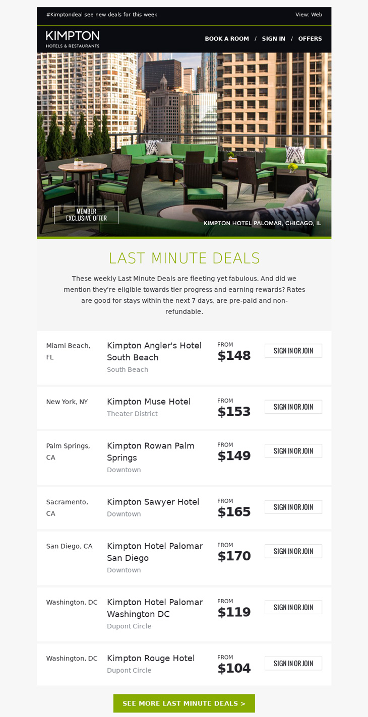 Email Marketing para Hoteles - Emails con precios