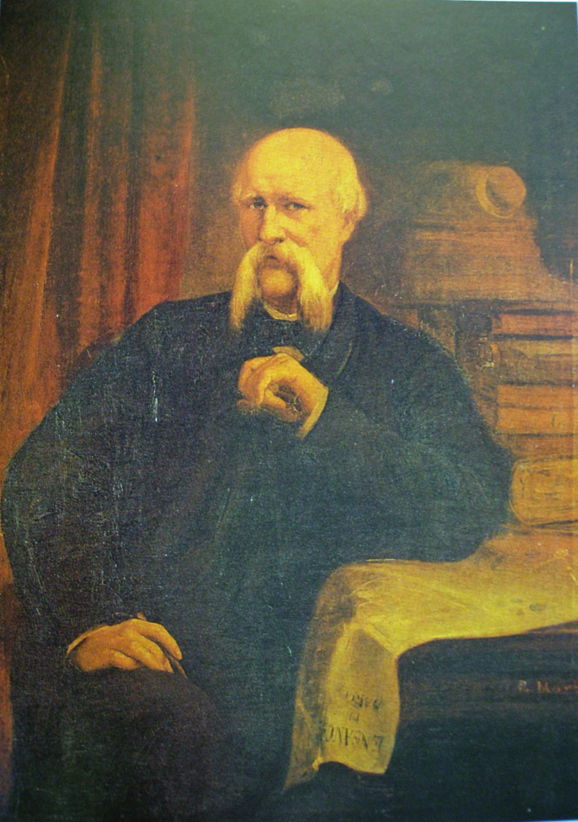 Retrato de Ildefons Cerdà i Sunyer, ingeniero de caminos catalán autor del Plan del Eixample de Barcelona