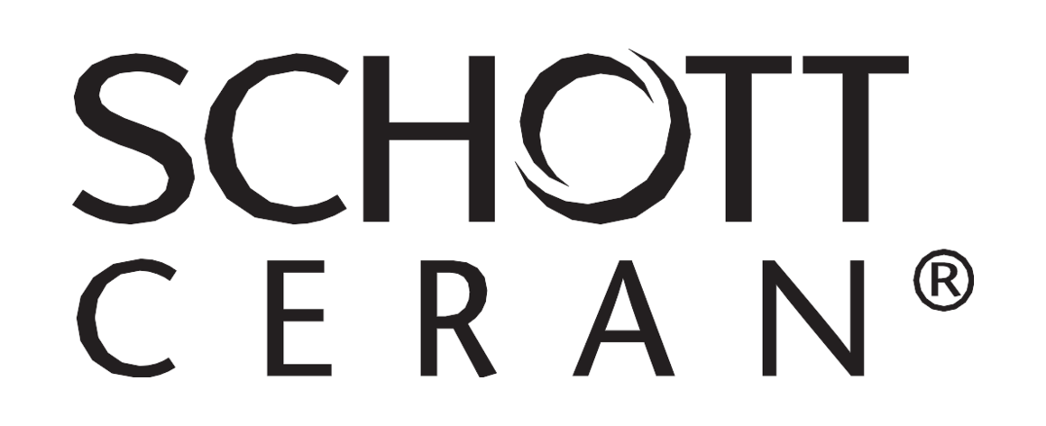 Logotip de Schott Ceran, redissenyat el 1997 perquè el nom del corporatiu i el del component de vitroceràmica es donin suport mútuament en una sola peça