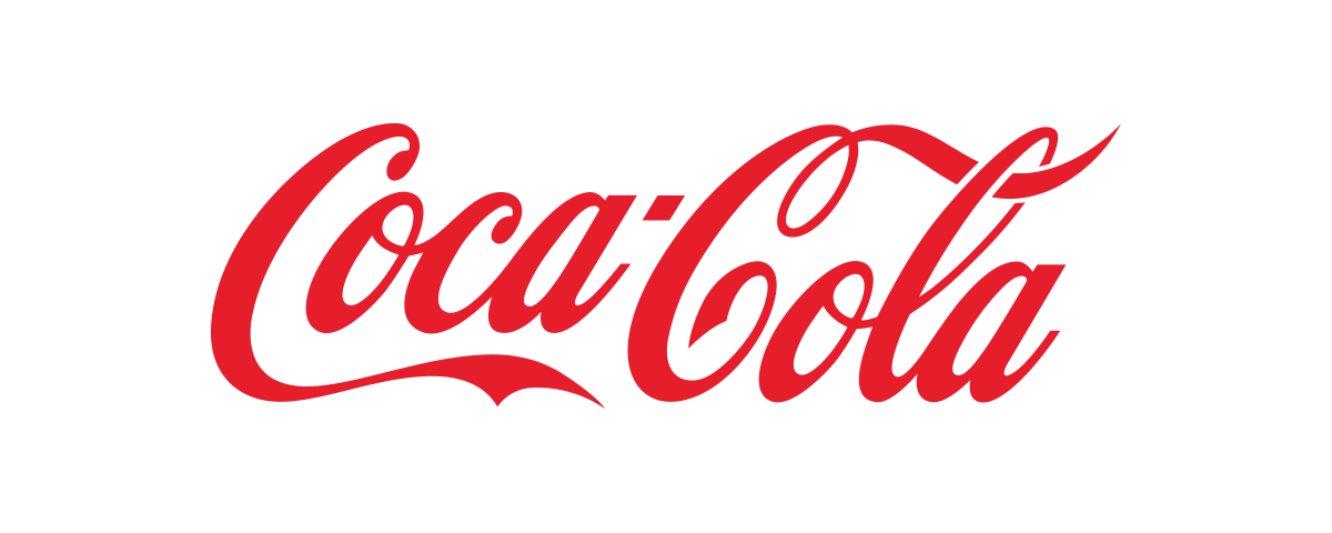 Logotip de Coca-Cola, en lletra cal·ligràfica vermella sobre fons blanc