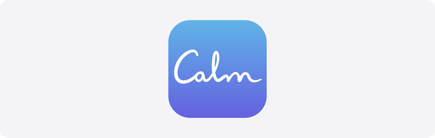 Icono de la app de meditación Calm
